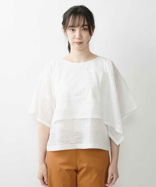 GIANNI LO GIUDICE / ジャンニ・ロ・ジュディチェ カットソー | 【洗える】ケープカラーデザインカットソー | 詳細3