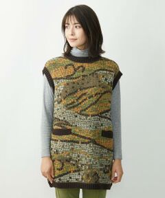 GIANNI LO GIUDICE / ジャンニ・ロ・ジュディチェ ニット・セーター | モザイクジャガートニットベスト