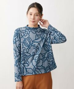 GIANNI LO GIUDICE / ジャンニ・ロ・ジュディチェ カットソー | [洗える・日本製]コットンラインフラワー天竺プルオーバー