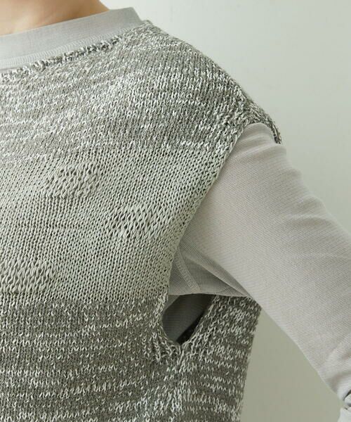GIANNI LO GIUDICE / ジャンニ・ロ・ジュディチェ ニット・セーター | [日本製]綿ギマボーダーニットベスト | 詳細16