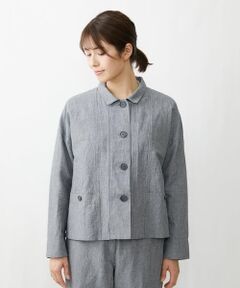 GIANNI LO GIUDICE / ジャンニ・ロ・ジュディチェ セットアップ | 千鳥柄コットン麻ブルゾン