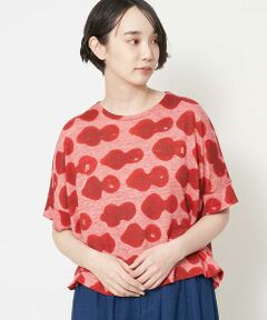 GIANNI LO GIUDICE / ジャンニ・ロ・ジュディチェ カットソー | ひょうたん柄杢調デザインカットソー