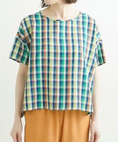 GIANNI LO GIUDICE / ジャンニ・ロ・ジュディチェ シャツ・ブラウス | [洗える・日本製]ナイアガラチェックブラウス