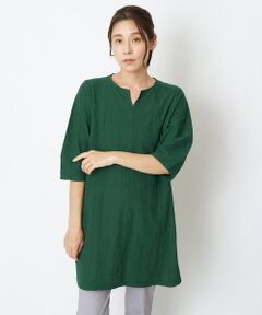 GIANNI LO GIUDICE / ジャンニ・ロ・ジュディチェ チュニック | [洗える]異素材ミックスジャガードチュニック