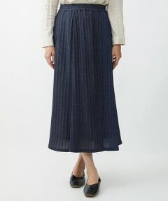 GIANNI LO GIUDICE / ジャンニ・ロ・ジュディチェ ロング・マキシ丈スカート | [日本製]テレコニットデニムスカート