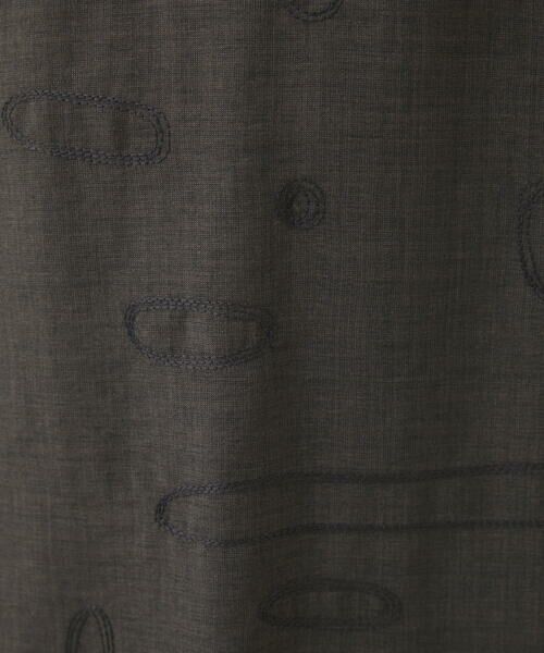 GIANNI LO GIUDICE / ジャンニ・ロ・ジュディチェ シャツ・ブラウス | [洗える]麻混ステッチ刺繍プルオーバーブラウス | 詳細9
