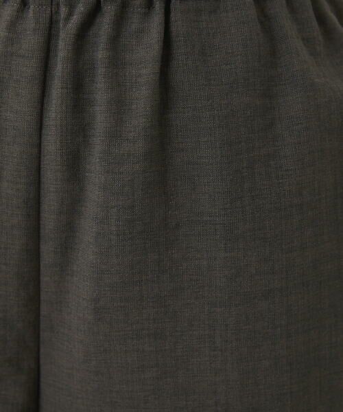GIANNI LO GIUDICE / ジャンニ・ロ・ジュディチェ ショート・ハーフ・半端丈パンツ | [洗える]麻混ステッチ刺繍ワイドクロップドパンツ | 詳細9