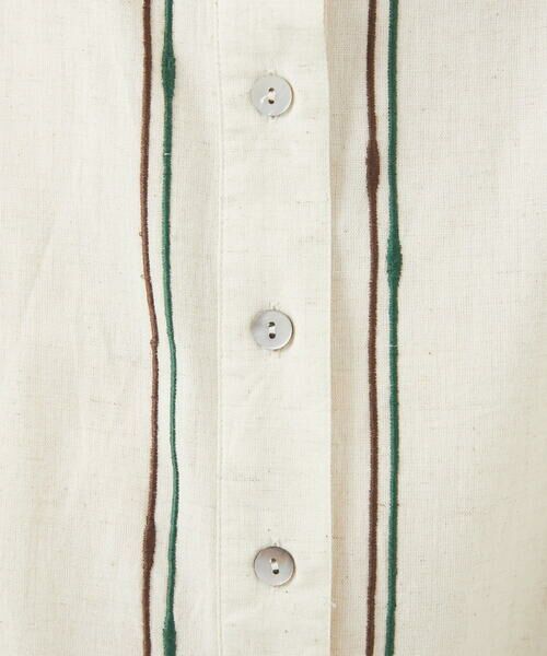 GIANNI LO GIUDICE / ジャンニ・ロ・ジュディチェ シャツ・ブラウス | [洗える]コットンフラックス刺繍ブラウス | 詳細8