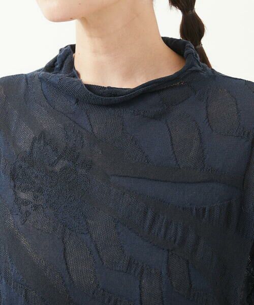 GIANNI LO GIUDICE / ジャンニ・ロ・ジュディチェ ニット・セーター | [洗える]ウェーブプレーティング刺繍ニット | 詳細14