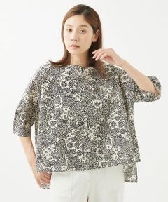 GIANNI LO GIUDICE / ジャンニ・ロ・ジュディチェ シャツ・ブラウス | [洗える・日本製]ミラクルウェーブ更紗半袖ブラウス