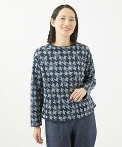 GIANNI LO GIUDICE / ジャンニ・ロ・ジュディチェ カットソー | [洗える・リバーシブル]千鳥プリントカットソー