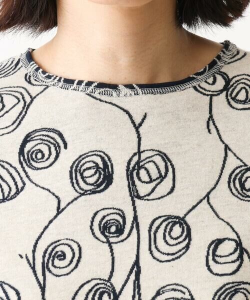 GIANNI LO GIUDICE / ジャンニ・ロ・ジュディチェ カットソー | [洗える・日本製・リバーシブル]ラインフラワージャガードカットソー | 詳細5