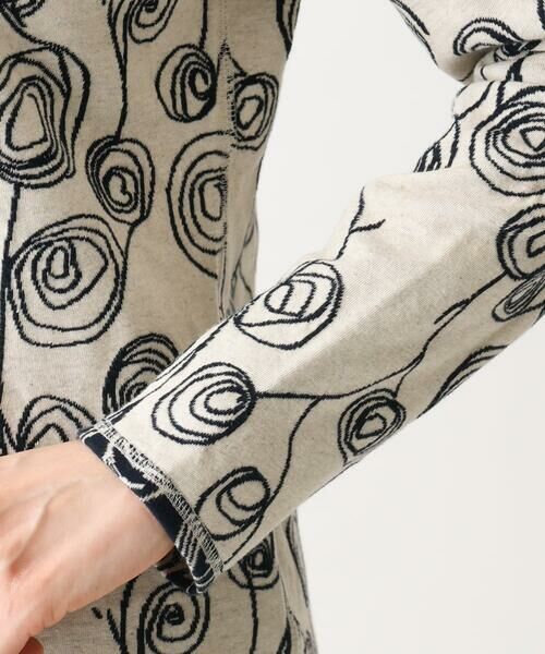 GIANNI LO GIUDICE / ジャンニ・ロ・ジュディチェ カットソー | [洗える・日本製・リバーシブル]ラインフラワージャガードカットソー | 詳細6