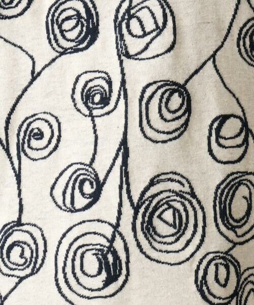 GIANNI LO GIUDICE / ジャンニ・ロ・ジュディチェ カットソー | [洗える・日本製・リバーシブル]ラインフラワージャガードカットソー | 詳細8