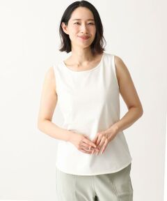 GIANNI LO GIUDICE / ジャンニ・ロ・ジュディチェ [洗える・日本製]エココットンタンクトップ 洗える・撥水加工]ナイロンライトクロスパンツ(クロップド・半端