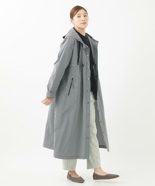 GIANNI LO GIUDICE / ジャンニ・ロ・ジュディチェ その他アウター | [洗える]ギンガムチェックタフタロングコート | 詳細1