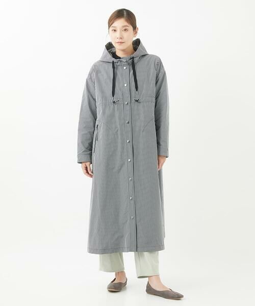 GIANNI LO GIUDICE / ジャンニ・ロ・ジュディチェ その他アウター | [洗える]ギンガムチェックタフタロングコート | 詳細2