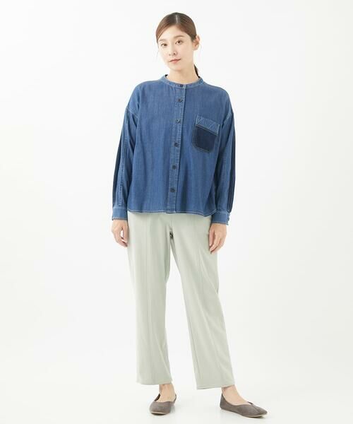 GIANNI LO GIUDICE / ジャンニ・ロ・ジュディチェ シャツ・ブラウス | [洗える]フリクションデニムブラウス | 詳細11