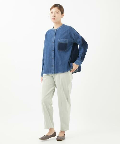 GIANNI LO GIUDICE / ジャンニ・ロ・ジュディチェ シャツ・ブラウス | [洗える]フリクションデニムブラウス | 詳細12