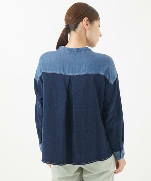 GIANNI LO GIUDICE / ジャンニ・ロ・ジュディチェ シャツ・ブラウス | [洗える]フリクションデニムブラウス | 詳細4