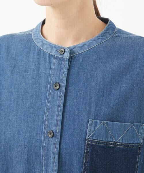 GIANNI LO GIUDICE / ジャンニ・ロ・ジュディチェ シャツ・ブラウス | [洗える]フリクションデニムブラウス | 詳細6