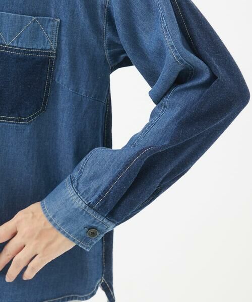 GIANNI LO GIUDICE / ジャンニ・ロ・ジュディチェ シャツ・ブラウス | [洗える]フリクションデニムブラウス | 詳細7