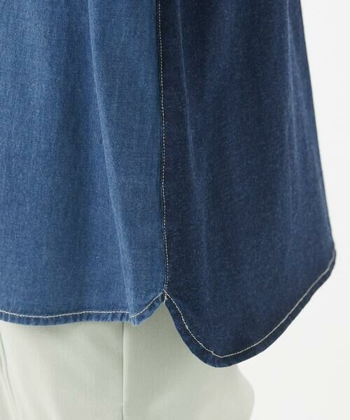 GIANNI LO GIUDICE / ジャンニ・ロ・ジュディチェ シャツ・ブラウス | [洗える]フリクションデニムブラウス | 詳細8