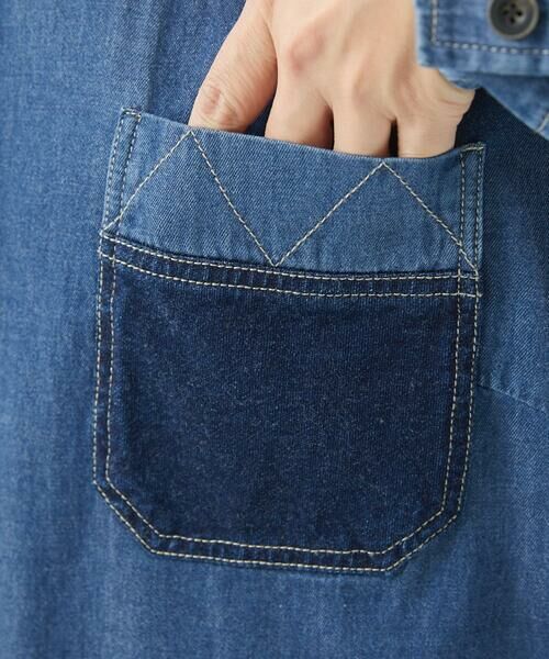 GIANNI LO GIUDICE / ジャンニ・ロ・ジュディチェ シャツ・ブラウス | [洗える]フリクションデニムブラウス | 詳細9