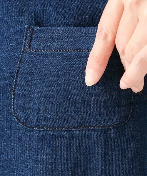 GIANNI LO GIUDICE / ジャンニ・ロ・ジュディチェ シャツ・ブラウス | [洗える]二重織ガーゼデニムロングブラウス | 詳細10