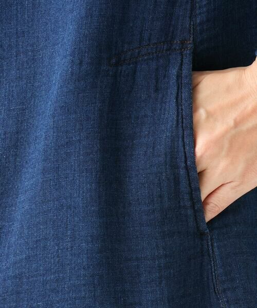 GIANNI LO GIUDICE / ジャンニ・ロ・ジュディチェ シャツ・ブラウス | [洗える]二重織ガーゼデニムロングブラウス | 詳細11