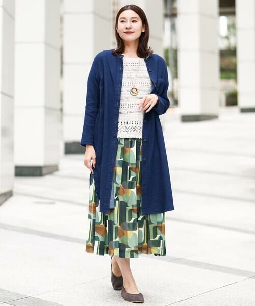 GIANNI LO GIUDICE / ジャンニ・ロ・ジュディチェ シャツ・ブラウス | [洗える]二重織ガーゼデニムロングブラウス | 詳細16