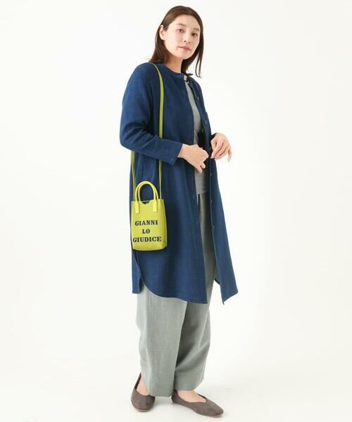 GIANNI LO GIUDICE / ジャンニ・ロ・ジュディチェ シャツ・ブラウス | [洗える]二重織ガーゼデニムロングブラウス | 詳細17