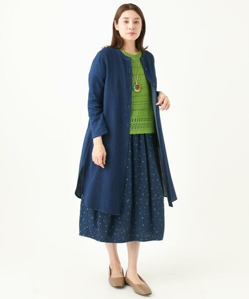 GIANNI LO GIUDICE / ジャンニ・ロ・ジュディチェ シャツ・ブラウス | [洗える]二重織ガーゼデニムロングブラウス | 詳細24