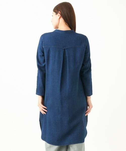 GIANNI LO GIUDICE / ジャンニ・ロ・ジュディチェ シャツ・ブラウス | [洗える]二重織ガーゼデニムロングブラウス | 詳細6