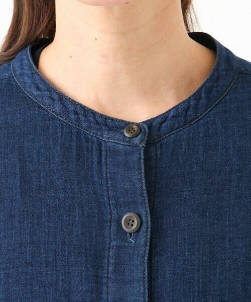 GIANNI LO GIUDICE / ジャンニ・ロ・ジュディチェ シャツ・ブラウス | [洗える]二重織ガーゼデニムロングブラウス | 詳細8