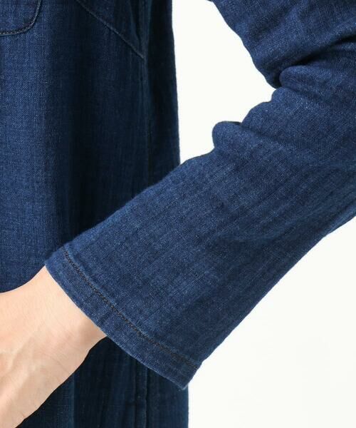 GIANNI LO GIUDICE / ジャンニ・ロ・ジュディチェ シャツ・ブラウス | [洗える]二重織ガーゼデニムロングブラウス | 詳細9