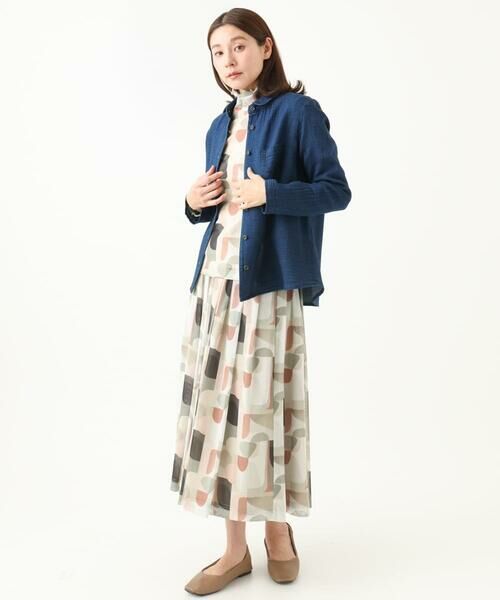 GIANNI LO GIUDICE / ジャンニ・ロ・ジュディチェ シャツ・ブラウス | [洗える]二重織ガーゼデニムブラウス | 詳細13