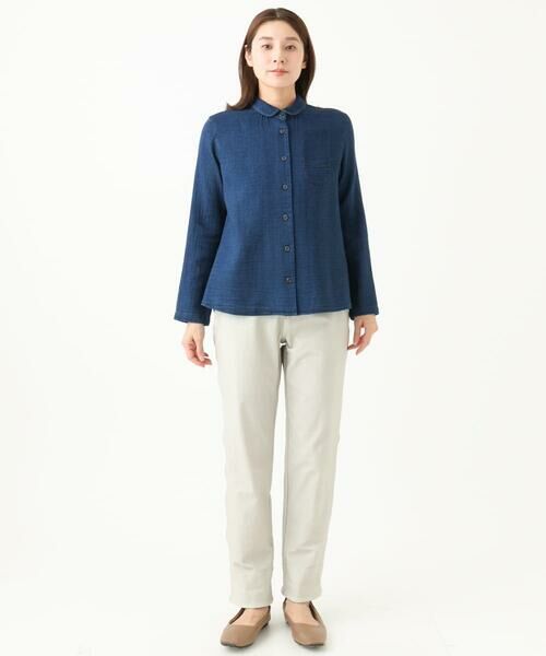 GIANNI LO GIUDICE / ジャンニ・ロ・ジュディチェ シャツ・ブラウス | [洗える]二重織ガーゼデニムブラウス | 詳細17