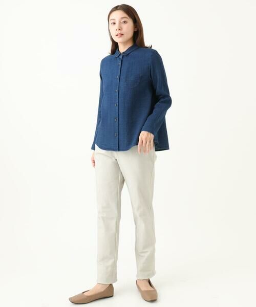 GIANNI LO GIUDICE / ジャンニ・ロ・ジュディチェ シャツ・ブラウス | [洗える]二重織ガーゼデニムブラウス | 詳細18