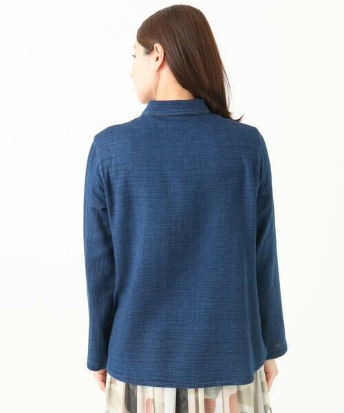 GIANNI LO GIUDICE / ジャンニ・ロ・ジュディチェ シャツ・ブラウス | [洗える]二重織ガーゼデニムブラウス | 詳細6