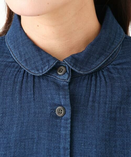 GIANNI LO GIUDICE / ジャンニ・ロ・ジュディチェ シャツ・ブラウス | [洗える]二重織ガーゼデニムブラウス | 詳細7