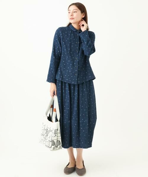 GIANNI LO GIUDICE / ジャンニ・ロ・ジュディチェ シャツ・ブラウス | [洗える]二重織ガーゼデニムドットブラウス | 詳細15