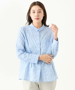 GIANNI LO GIUDICE / ジャンニ・ロ・ジュディチェ シャツ・ブラウス | [洗える・日本製]シャーリングシャンブレーブラウス