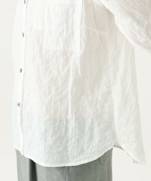 GIANNI LO GIUDICE / ジャンニ・ロ・ジュディチェ シャツ・ブラウス | [洗える・日本製]シャーリングシャンブレーブラウス | 詳細20