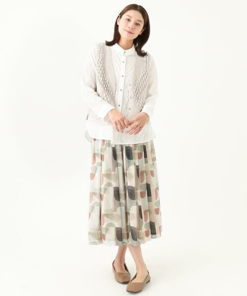 GIANNI LO GIUDICE / ジャンニ・ロ・ジュディチェ シャツ・ブラウス | [洗える・日本製]シャーリングシャンブレーブラウス | 詳細26