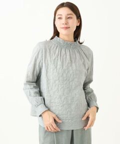 GIANNI LO GIUDICE / ジャンニ・ロ・ジュディチェ シャツ・ブラウス | [洗える]シャーリングシャンブレープルオーバーブラウス