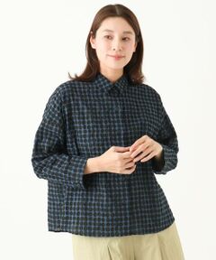 GIANNI LO GIUDICE / ジャンニ・ロ・ジュディチェ シャツ・ブラウス | [洗える]塩縮ドットシャツブラウス