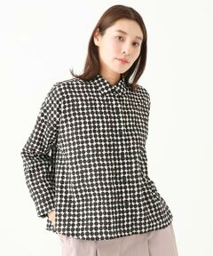 GIANNI LO GIUDICE / ジャンニ・ロ・ジュディチェ シャツ・ブラウス | [洗える]塩縮ドットシャツブラウス