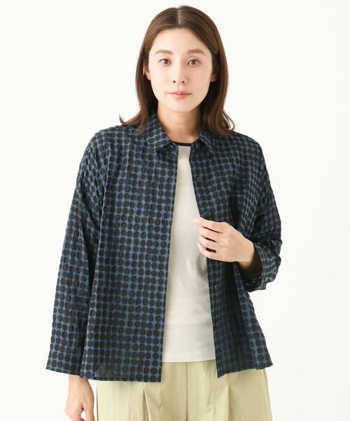 GIANNI LO GIUDICE / ジャンニ・ロ・ジュディチェ シャツ・ブラウス | [洗える]塩縮ドットシャツブラウス | 詳細3