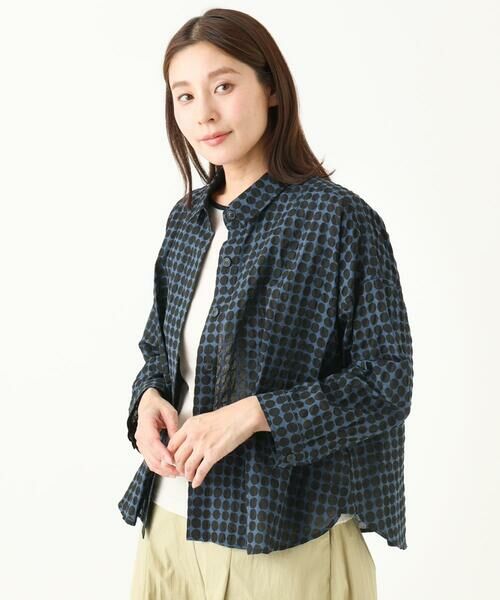 GIANNI LO GIUDICE / ジャンニ・ロ・ジュディチェ シャツ・ブラウス | [洗える]塩縮ドットシャツブラウス | 詳細4